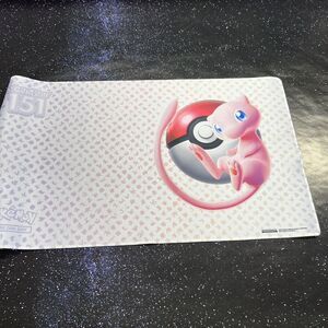 Pokemon 151 English Playmat Mew‎ Scarlet & Violet Desk Mouse Pad 24"x14" White